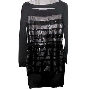 Sequin sweater dress